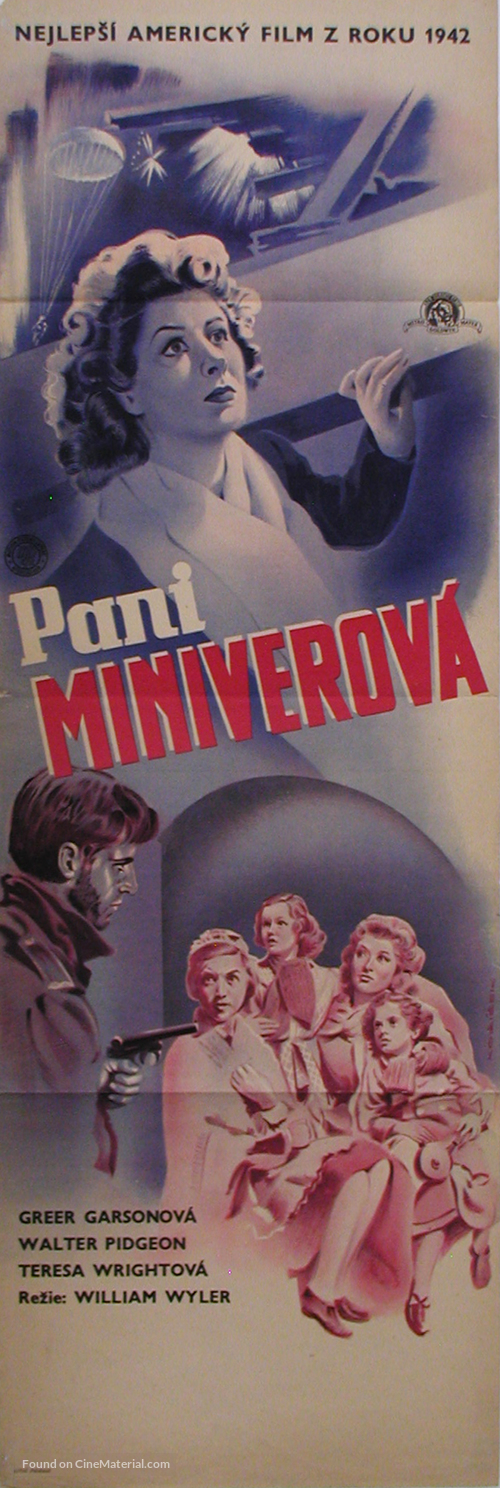 Mrs. Miniver - Czech Movie Poster