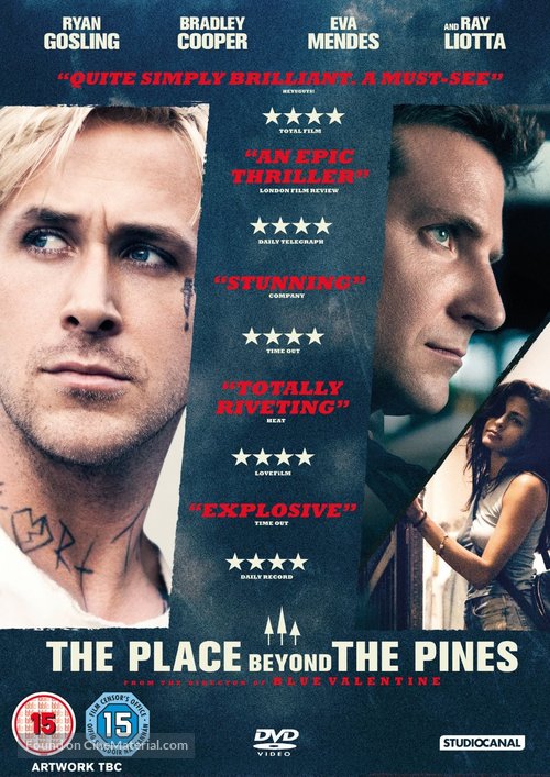 The Place Beyond the Pines - British DVD movie cover
