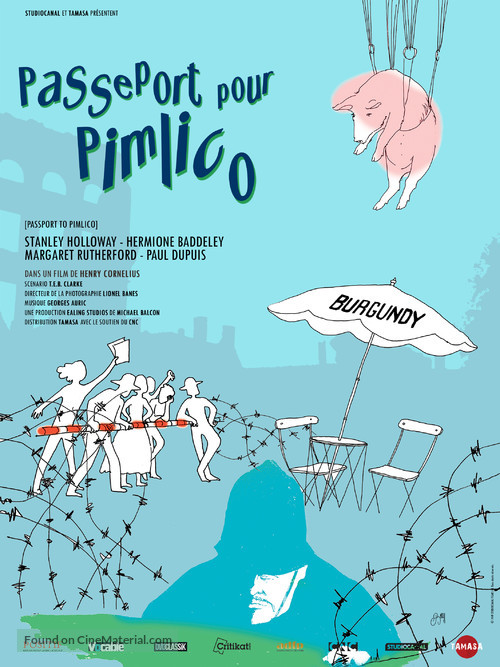 Passport to Pimlico - French Movie Poster