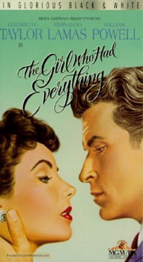 The Girl Who Had Everything - VHS movie cover