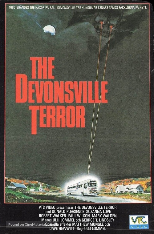 The Devonsville Terror - Swedish VHS movie cover