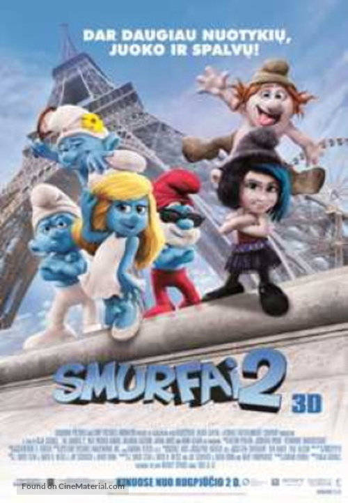 The Smurfs 2 - Lithuanian Movie Poster