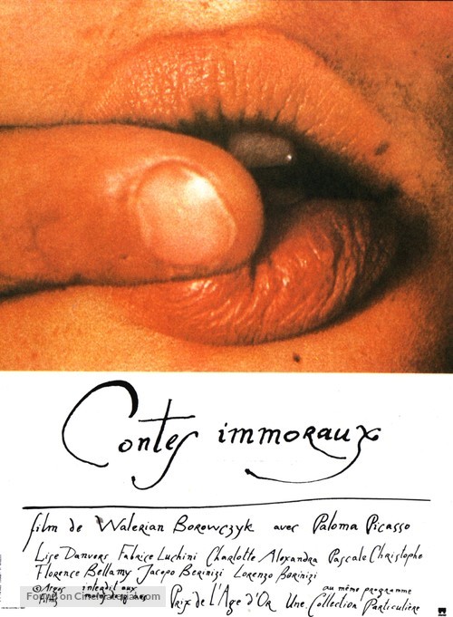Contes immoraux - French Movie Poster
