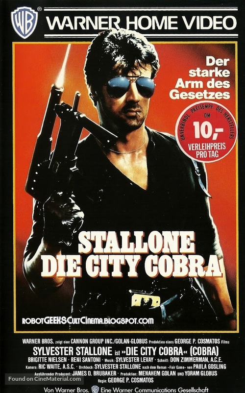 Cobra - German VHS movie cover