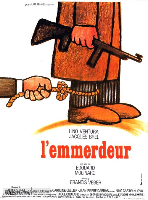 L&#039;emmerdeur - French Movie Poster