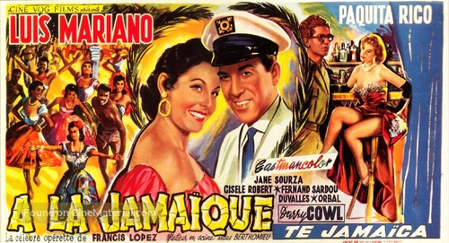 &Agrave; la Jama&iuml;que - Belgian Movie Poster