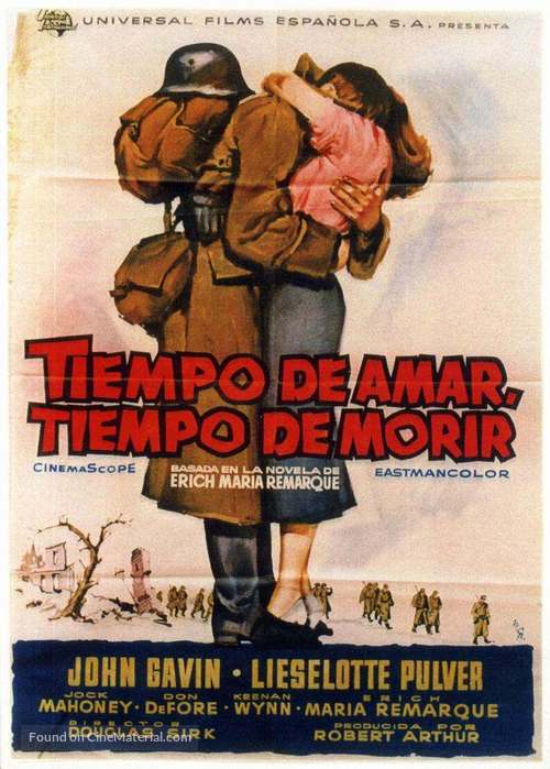A Time to Love and a Time to Die - Spanish Movie Poster