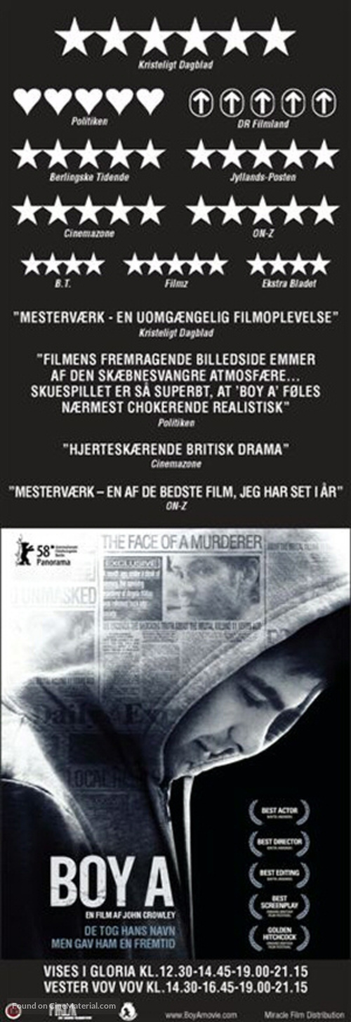 Boy A - Danish Movie Poster