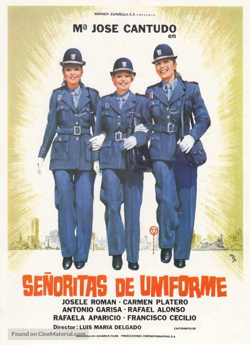 Se&ntilde;oritas de uniforme - Spanish Movie Poster