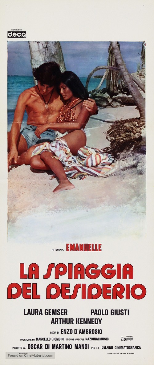 La spiaggia del desiderio - Italian Movie Poster