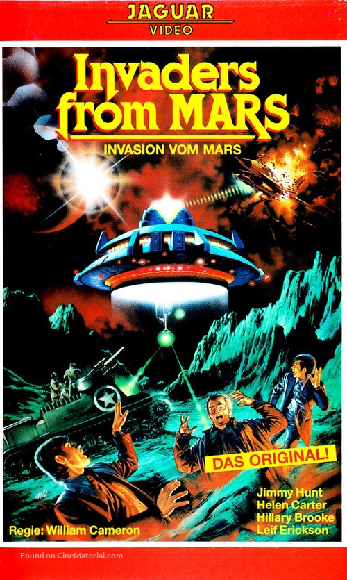 Invaders from Mars - German VHS movie cover