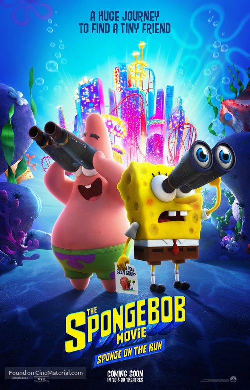 The SpongeBob Movie: Sponge on the Run - British Movie Poster