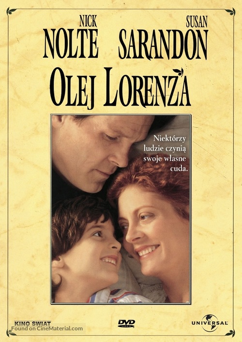 Lorenzo&#039;s Oil - Polish DVD movie cover