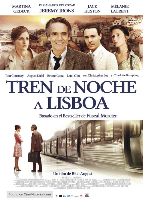 Night Train to Lisbon - Spanish Movie Poster