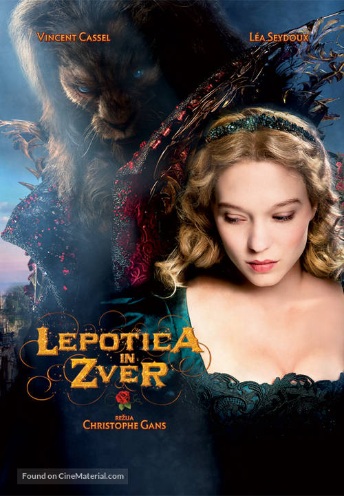 La belle &amp; la b&ecirc;te - Slovenian Movie Poster