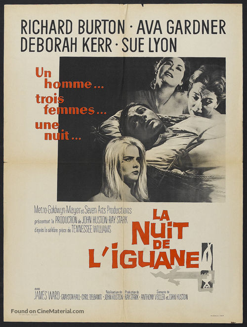 The Night of the Iguana - French Movie Poster