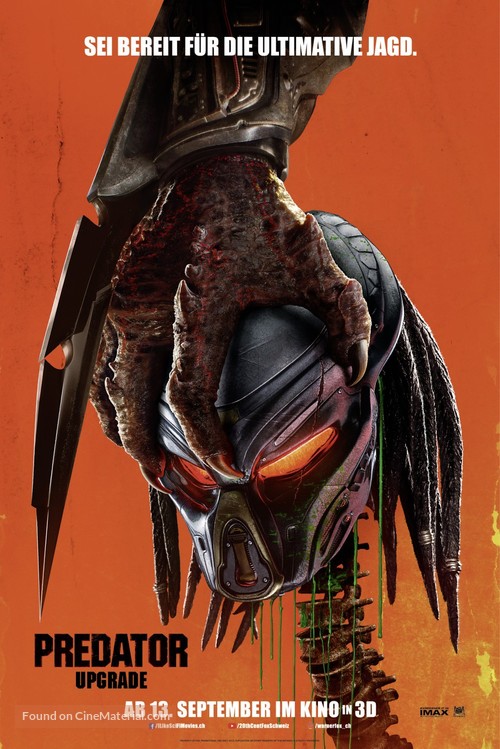 The Predator - Swiss Movie Poster