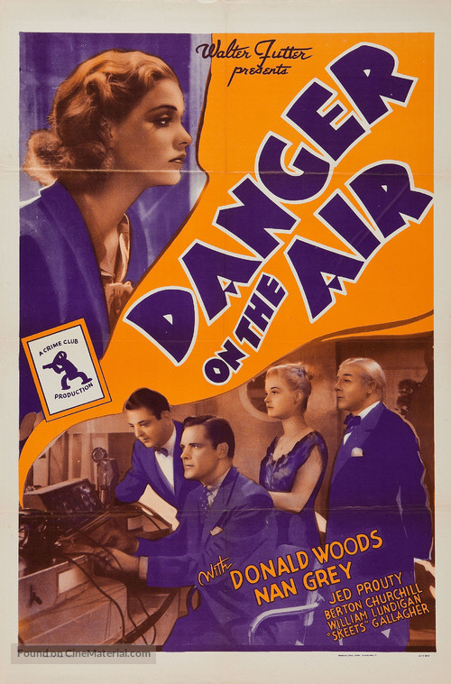 Danger on the Air - Re-release movie poster