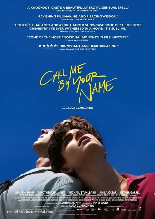 Call Me by Your Name - Movie Poster