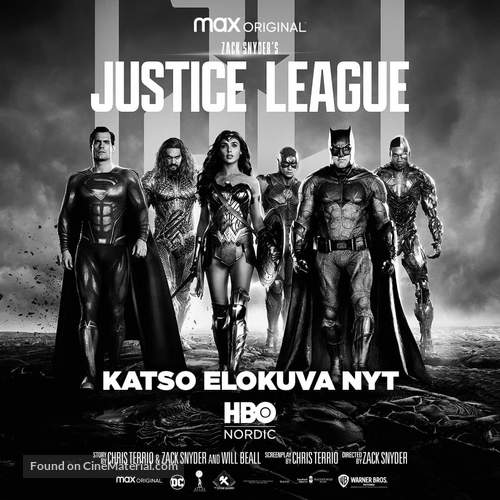 Zack Snyder&#039;s Justice League - Finnish Movie Poster