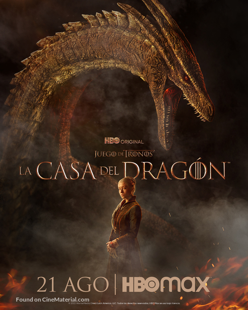 &quot;House of the Dragon&quot; - Argentinian Movie Poster