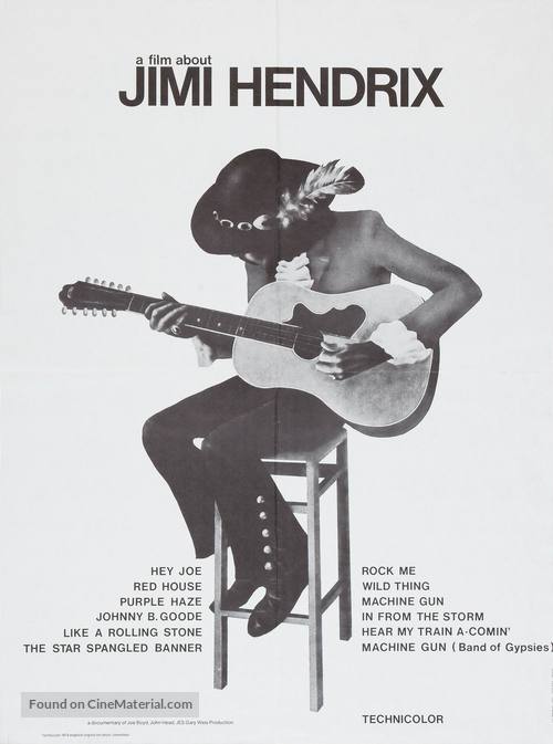 Jimi Hendrix - German Movie Poster