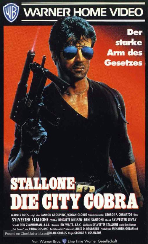 Cobra - German VHS movie cover
