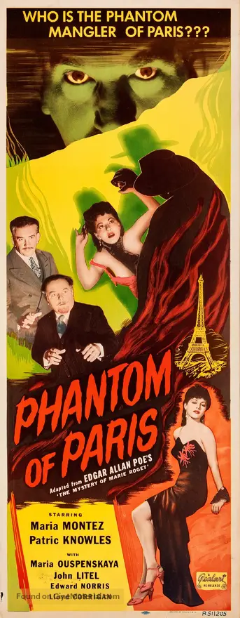Mystery of Marie Roget - Re-release movie poster