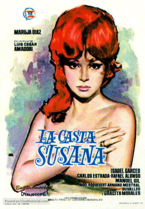 La casta Susana - Spanish Movie Poster