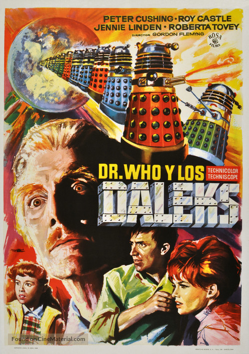 Dr. Who and the Daleks - Spanish Movie Poster