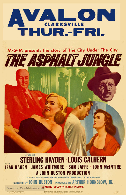 The Asphalt Jungle - Movie Poster