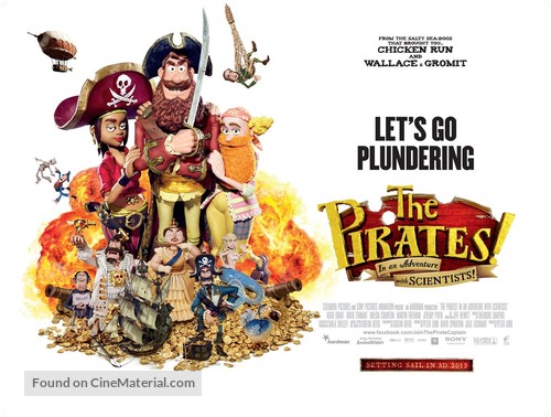 The Pirates! Band of Misfits - British Movie Poster