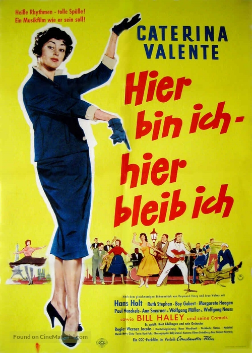 Hier bin ich - hier bleib&#039; ich - German Movie Poster