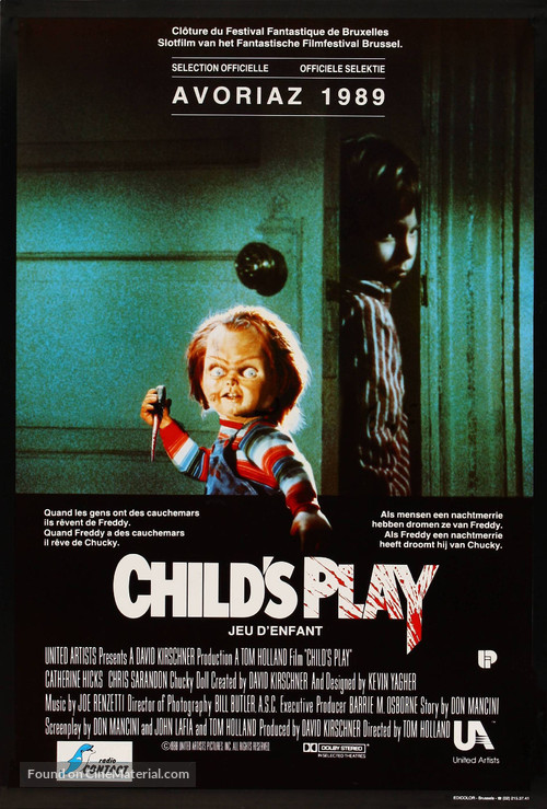 Child&#039;s Play - Belgian Movie Poster