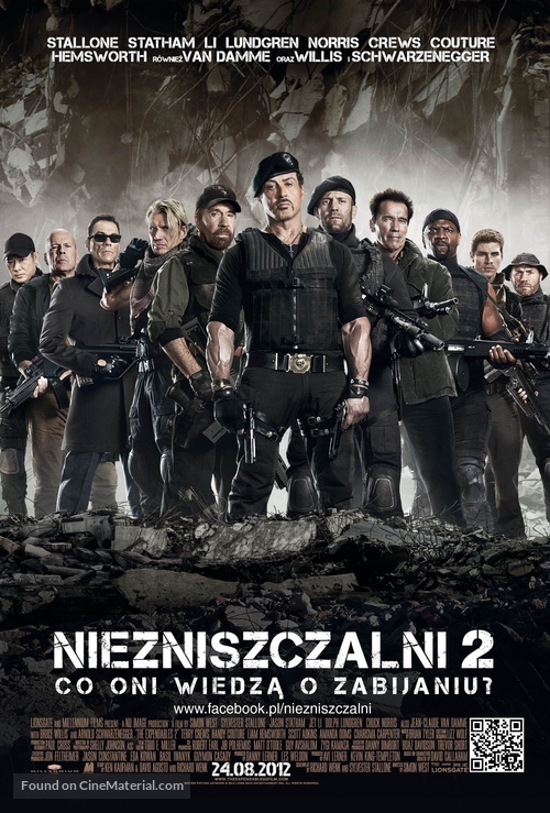 The Expendables 2 - Polish Movie Poster
