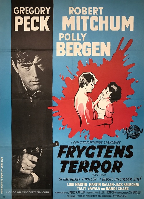 Cape Fear - Danish Movie Poster