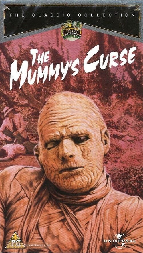 The Mummy&#039;s Curse - British VHS movie cover