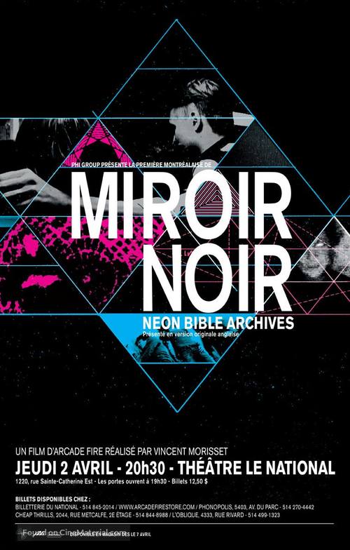 Miroir noir - Canadian Movie Poster