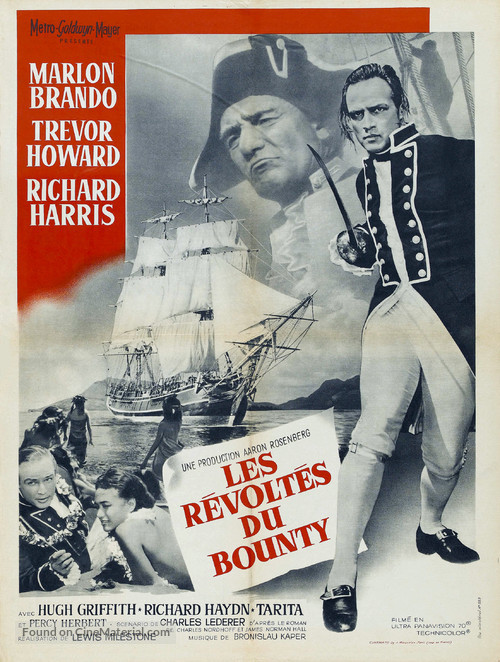 Mutiny on the Bounty - French Movie Poster