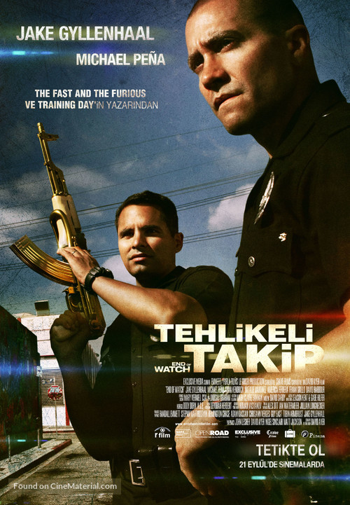 End of Watch - Turkish Movie Poster