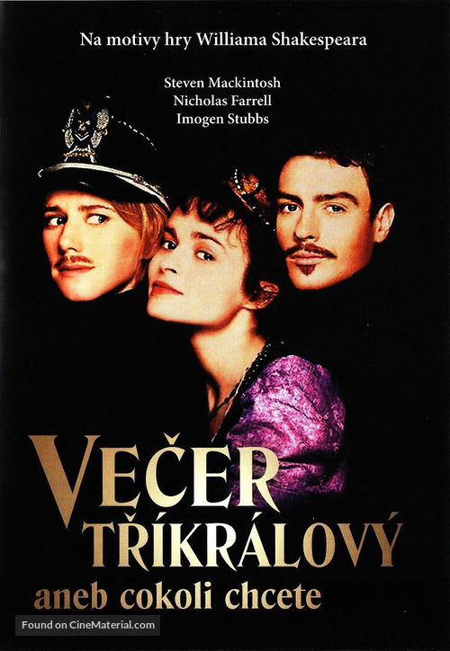 Twelfth Night: Or What You Will - Czech Movie Cover