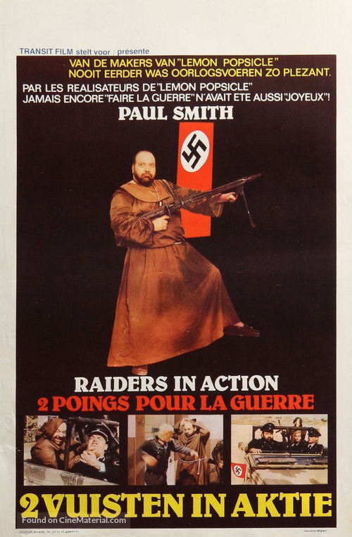 Raiders in Action - Belgian Movie Poster