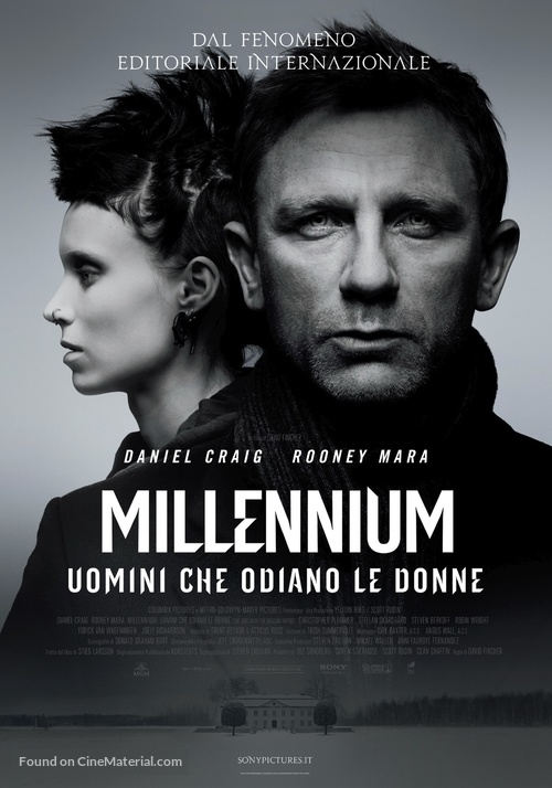 The Girl with the Dragon Tattoo - Italian Movie Poster