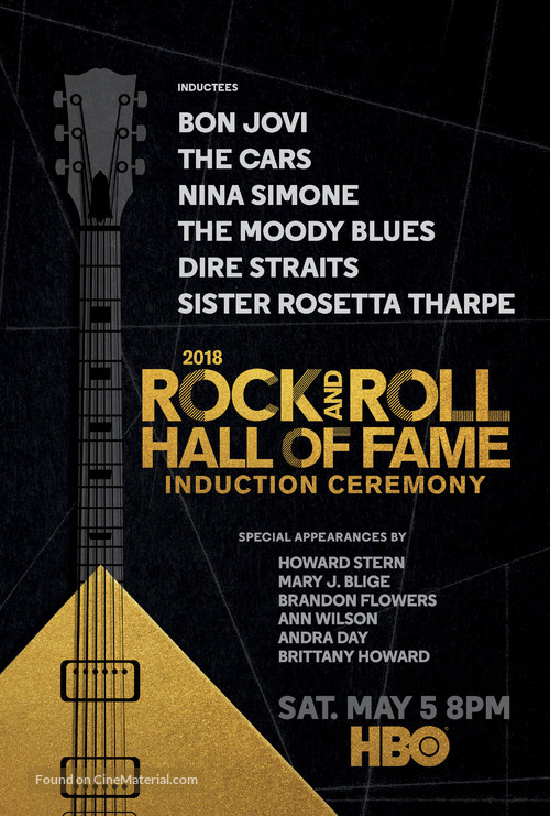 The 2018 Rock &amp; Roll Hall of Fame Induction Ceremony Red Carpet Live - Movie Poster