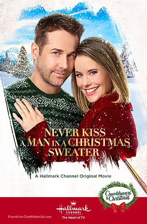 Never Kiss a Man in a Christmas Sweater - Movie Poster