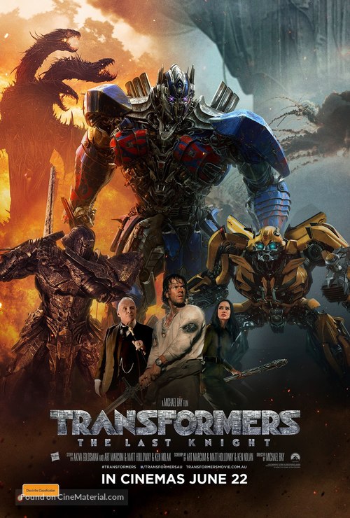 Transformers: The Last Knight - Australian Movie Poster