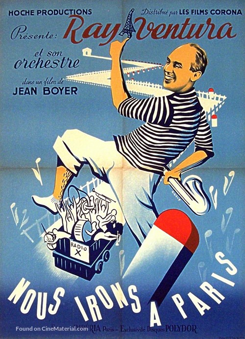 Nous irons &agrave; Paris - French Movie Poster