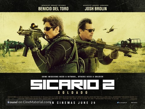 Sicario: Day of the Soldado - British Movie Poster