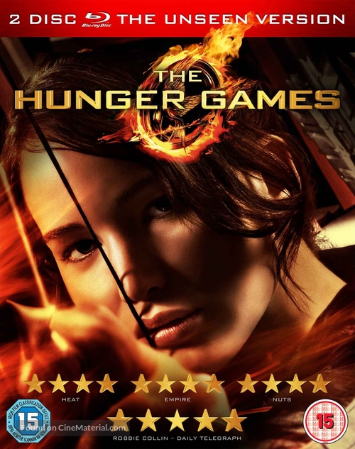 The Hunger Games - British Blu-Ray movie cover