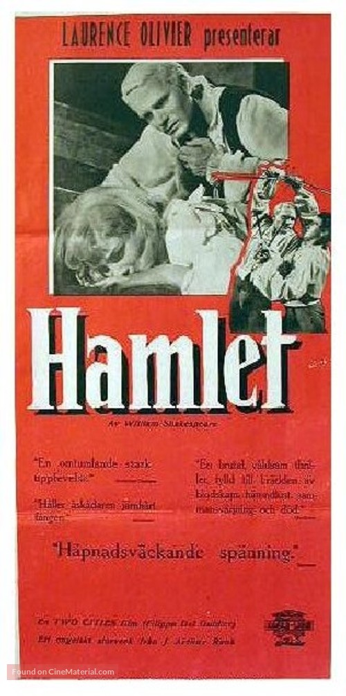 Hamlet - Swedish Movie Poster